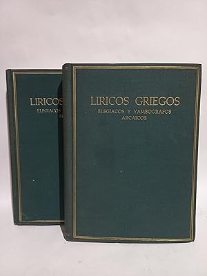 Immagine del venditore per Lricos Griegos, Elegiacos y Yambgrafos Arcaicos Tomo I y II venduto da Libros de Ultramar Alicante
