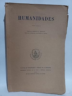 Imagen del vendedor de Humanidades Tomo XXXIII - Primera edicin a la venta por Libros de Ultramar Alicante