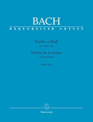 Bild des Verkufers fr Partita in A minor for Flute Solo BWV 1013 zum Verkauf von WeBuyBooks