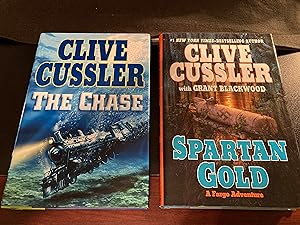 Bild des Verkufers fr The Chase ("Isaac Bell" Series #1), First Edition, *BUNDLE & SAVE* with "Spartan Gold-A Fargo Adventure" Series #1, by Clive Cussler & Grant Blackwood, First Edition zum Verkauf von Park & Read Books