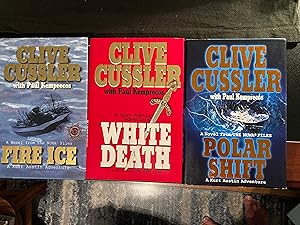 Imagen del vendedor de Fire Ice ("NUMA Files" #3), First Edition, *BUNDLE & SAVE* with 2 additional titles in the "NUMA Files" Series: "White Death", (#4 in Series). 1st Ed. & "Polar Shift", (#6 in Series), 1st Ed a la venta por Park & Read Books