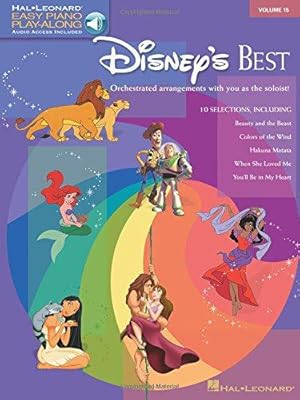 Imagen del vendedor de Disney's Best [With CD] (Easy Piano CD Play-Along (Hal Leonard)): Easy Piano Play-Along: Volume 15 - 10 Selections a la venta por WeBuyBooks