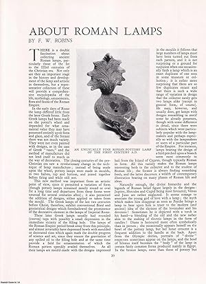 Seller image for About Roman Pottery Lamps. An original article from Apollo, International Magazine of the Arts, 1938. for sale by Cosmo Books