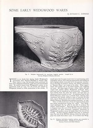 Imagen del vendedor de Some Early Wedgwood Wares. An original article from Apollo, International Magazine of the Arts, 1957. a la venta por Cosmo Books