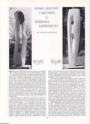 Imagen del vendedor de 1951-52 Carvings by Barbara Hepworth. An original article from Apollo, International Magazine of the Arts, 1952. a la venta por Cosmo Books