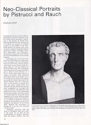 Image du vendeur pour Neo-Classical Portraits by Pistrucci and Rauch at Stratfield Saye House, Hampshire. An original article from Apollo, International Magazine of the Arts, 1975. mis en vente par Cosmo Books