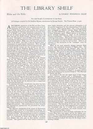 Imagen del vendedor de William Blake's Illustrations to the Bible. An original article from Apollo, International Magazine of the Arts, 1957. a la venta por Cosmo Books
