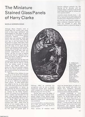 Seller image for The Miniature Stained Glass Panels of Harry Clarke. An original article from Apollo, International Magazine of the Arts, 1982. for sale by Cosmo Books