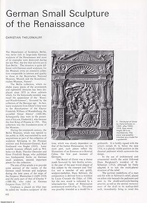 Seller image for German Small Sculpture of the Renaissance. An original article from Apollo, International Magazine of the Arts, 1975. for sale by Cosmo Books