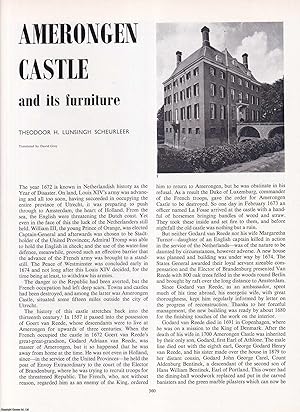 Imagen del vendedor de Amerongen Castle, Netherlands and its Furniture. An original article from Apollo, International Magazine of the Arts, 1964. a la venta por Cosmo Books