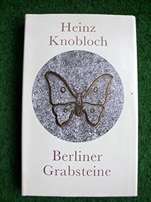 Bild des Verkufers fr Berliner Grabsteine zum Verkauf von WeBuyBooks