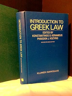 Seller image for INTRODUCTION TO GREEK LAW for sale by Second Story Books, ABAA