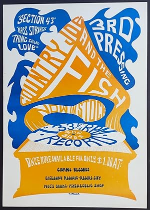 Country Joe and the Fish / 3rd pressing / Now in stock [screenprint poster]