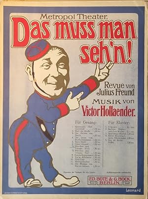 Märchen und Träume. Metropol Theater: Das muss man seh'n! [Noten]. Revue von Julius Freund. Alfre...