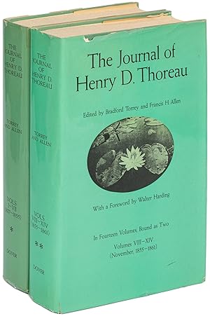 Bild des Verkufers fr The Journal of Henry D. Thoreau [complete in two volumes] zum Verkauf von Between the Covers-Rare Books, Inc. ABAA