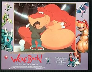 We're Back! A Dinosaur's Story 11'x14' Lobby Card Steven Spielberg Animation