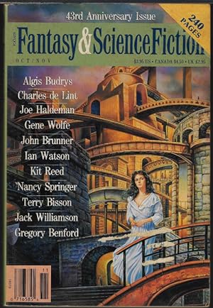 Seller image for The Magazine of FANTASY AND SCIENCE FICTION (F&SF): October, Oct. - November, Nov. 1992 for sale by Books from the Crypt