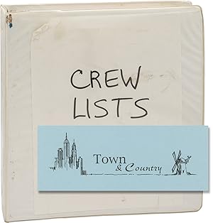 Town and Country (Original screenplay for the 2001 film, production coordinator's working copy)