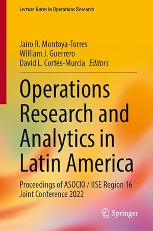 Bild des Verkufers fr Operations Research and Analytics in Latin America zum Verkauf von BuchWeltWeit Ludwig Meier e.K.