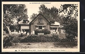Bild des Verkufers fr Carte postale Bnerville-sur-Mer, Pension de famille, Restaurant Le Canisy zum Verkauf von Bartko-Reher
