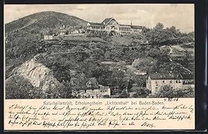 Ansichtskarte Baden-Baden, Naturheilanstalt, Erholungsheim Lichtental