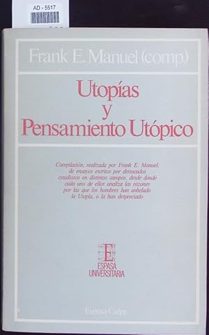 Immagine del venditore per Utopas y pensamiento utpico. venduto da Antiquariat Bookfarm