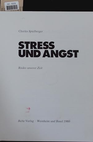 Immagine del venditore per Stre und Angst. Risiko unserer Zeit. venduto da Antiquariat Bookfarm
