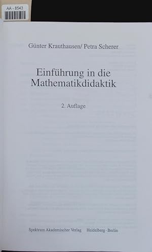 Immagine del venditore per Einfhrung in die Mathematikdidaktik. venduto da Antiquariat Bookfarm