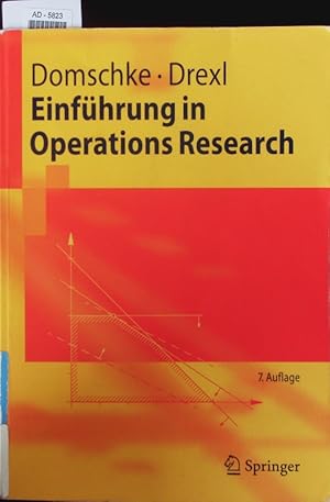 Bild des Verkufers fr Einfhrung in Operations Research. zum Verkauf von Antiquariat Bookfarm