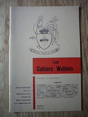 Les Cahiers Wallons N°6 - JUIN 1975