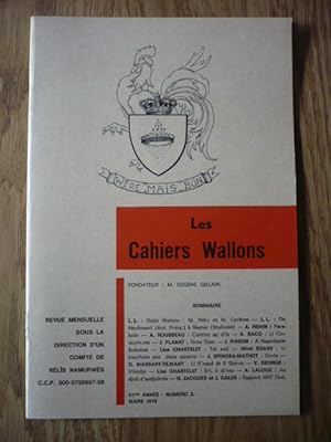 Les Cahiers Wallons N°3 - MARS 1978