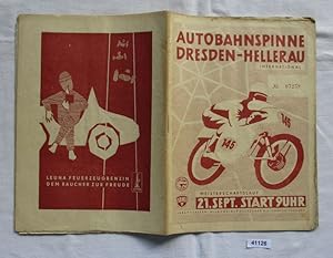 Image du vendeur pour Internationales Autobahnspinne-Rennen Dresden-Hellerau 1958 - Meisterschaftslauf Programm mis en vente par Versandhandel fr Sammler