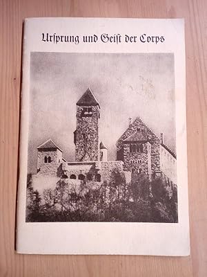 Imagen del vendedor de Ursprung und Geist der Corps. Arbeitstagung der Ksener und Weinheimer Corpsstudenten in Wrzburg 1956. a la venta por Antiquariat Seitenwechsel