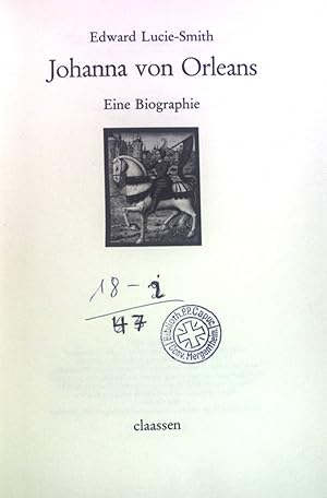 Bild des Verkufers fr Johanna von Orleans : e. Biographie. zum Verkauf von books4less (Versandantiquariat Petra Gros GmbH & Co. KG)