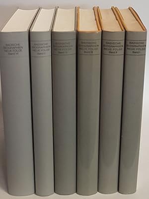 Bild des Verkufers fr Badische Biographien: Neue Folge (6 Bnde KOMPLETT) zum Verkauf von books4less (Versandantiquariat Petra Gros GmbH & Co. KG)
