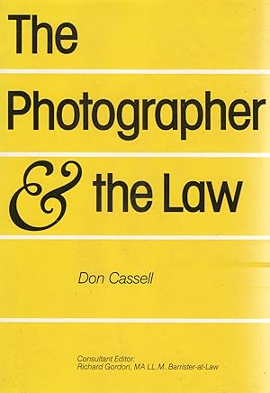 Image du vendeur pour The Photographer & The Law : mis en vente par Sapphire Books
