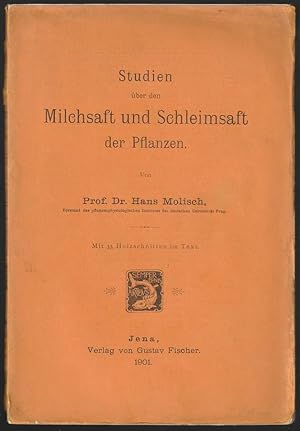 Bild des Verkufers fr Studien ber den Milchsaft und Schleimsaft der Pflanzen. Mit 33 Holzschnitten im Text. zum Verkauf von Antiquariat Dennis R. Plummer