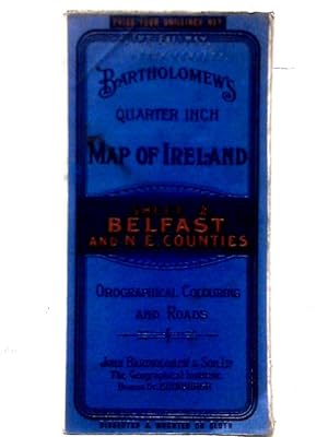 Bild des Verkufers fr Bartholomew's Quarter Inch Map of Ireland Sheet 2 Belfast and N.E. Counties zum Verkauf von World of Rare Books