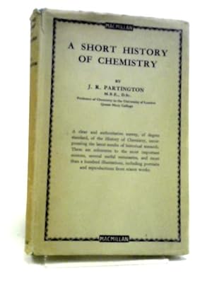 Bild des Verkufers fr A Short History Of Chemistry zum Verkauf von World of Rare Books