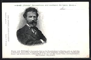 Bild des Verkufers fr Ansichtskarte Franz von Defregger, Genremaler, Prof. an der Kunstakademie Mnchen zum Verkauf von Bartko-Reher