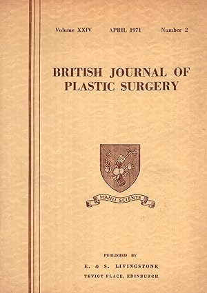 Image du vendeur pour British Journal of Plastic Surgery : Volume 24, Number 2, January 1971 mis en vente par PRISCA