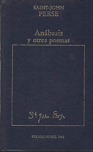 Seller image for ANABASIS Y Otros Poemas for sale by Gustavo I. Gonzalez