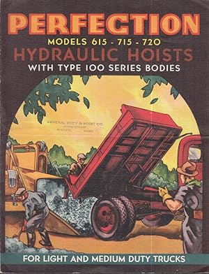 Seller image for Perfection Model 615-715-720 Hydraulic Hoists for Dump Trucks folder c 1940s for sale by The Jumping Frog