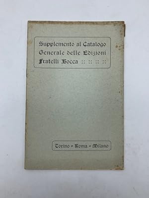 Supplemento al catalogo generale delle Edizioni Fratelli Bocca