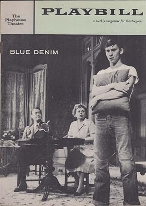 Image du vendeur pour PLAYBILL Blue Denim 1958 Chester Morris Carol Lynley Joshua Logan 1st run mis en vente par The Jumping Frog