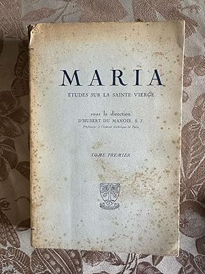 Seller image for Maria tudes sur la sainte vierge tome premier for sale by Dmons et Merveilles