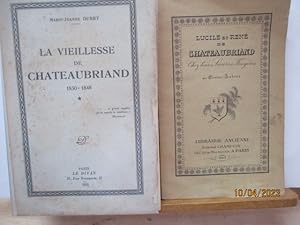 Imagen del vendedor de Bretagne - Le cinquantenaire des funrailles de Chateaubriand et  Combour les 7 et 8 Aout 1898 --- Lucile et Ren de Chateaubriand, Chez leurs soeurs de Fougres, par Etienne Aubre --- La vieillesse de Chateaubriand, 1830/ 1848, de Marie-Jeanne Durry --- Un Werther Fminin, Lucile de Chateaubriand par Albric Cahuet --- Chateaubriand d'Andr MAUROIS --- Chateaubriand (1768-1848), Exposition du centenaire - Chateaubriand et l'me celte - 7 OUVRAGES a la venta por PORCHEROT Gilles -SP.Rance