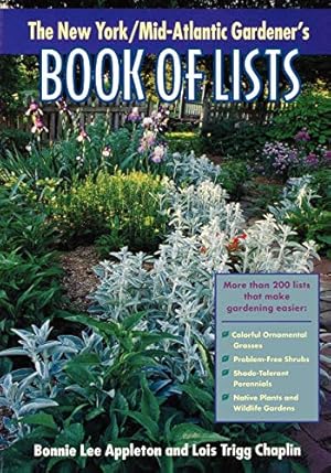 Seller image for New York/Mid-Atlantic Gardener's Book of Lists for sale by Books for Life