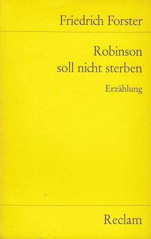 Bild des Verkufers fr Robinson soll nicht sterben zum Verkauf von Die Buchgeister