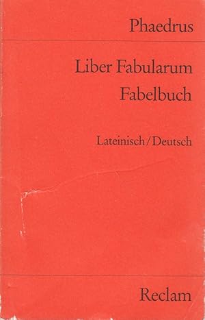 Bild des Verkufers fr Liber Fabularum /Fabelbuch: Lat. /Dt. (Reclams Universal-Bibliothek) zum Verkauf von Die Buchgeister